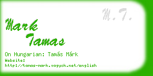 mark tamas business card